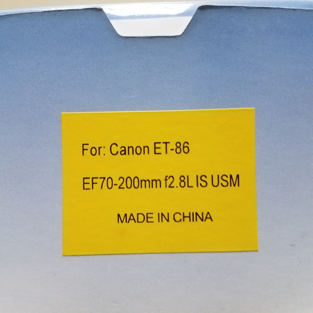Canon lens hood. ET-86